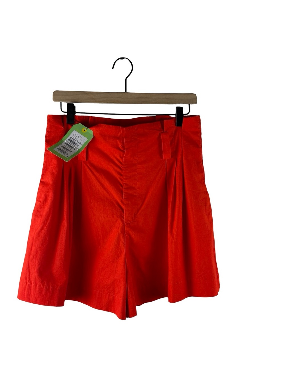 NEW Farm Rio Tailored Cotton High Rise Shorts in Orange